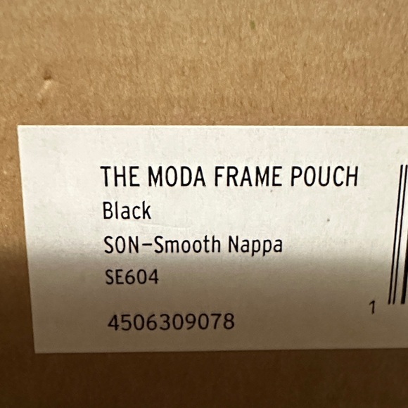 Stuart Weitzman Black Clutch with Gold Chain - Picture 3 of 3